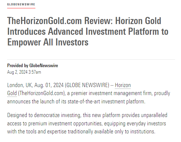 TheGoldenHorizon.io review