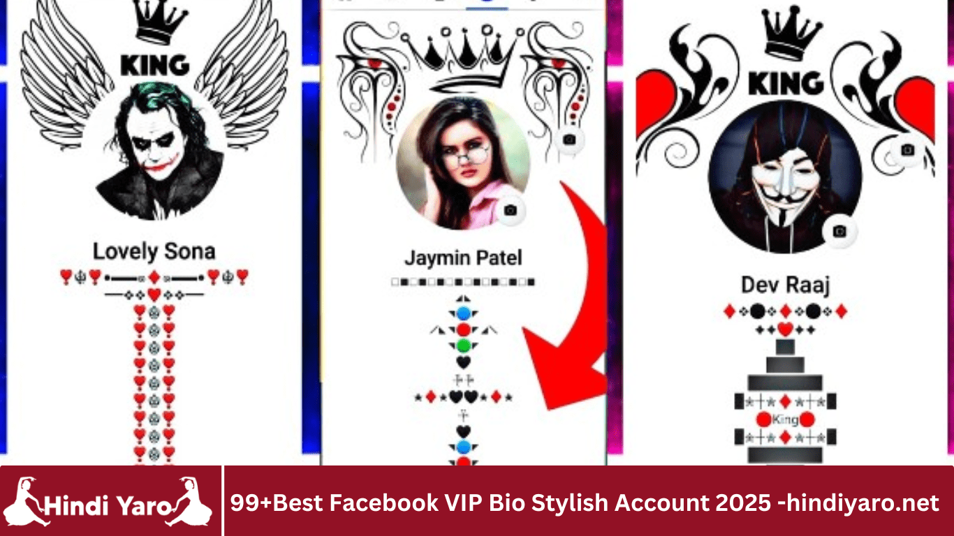 99+Best Facebook VIP Bio Stylish Account 2025 -hindiyaro.net