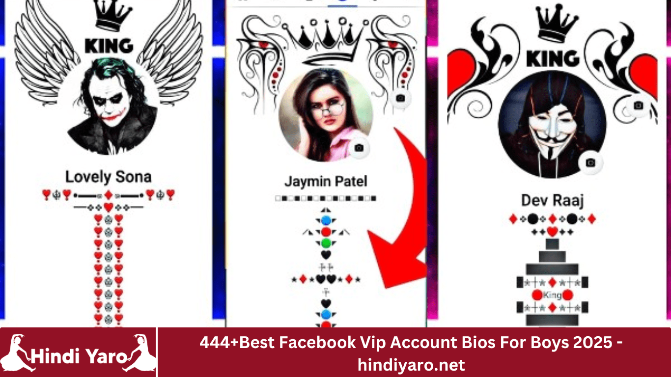 444+Best Facebook Vip Account Bios For Boys 2025 -hindiyaro.net