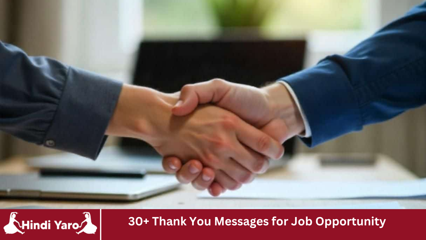 30+ Thank You Messages for Job Opportunity